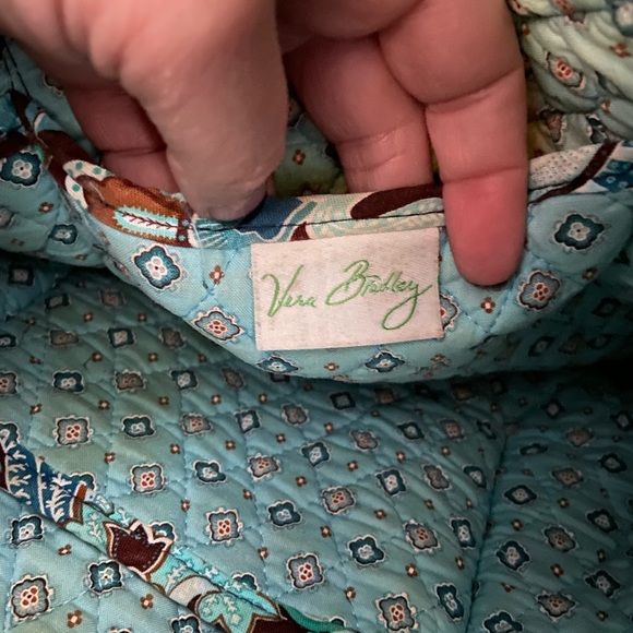 Vera Bradley Java Blue Tote/Diaper Bag. - Picture 6 of 6